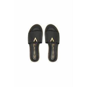 Slapi dama - 2-27105-44 - Piele naturala - Negru - Negru imagine
