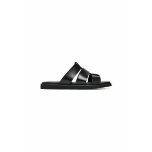 Slapi barbati 13914641 - Piele naturala - Negru - Negru imagine