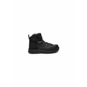 Bocanci de drumetie barbati P726046 - Piele naturala - Negru - Negru imagine