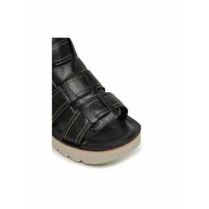 Sandale dama - YUDD236FLY - Piele naturala - Negru - Negru imagine