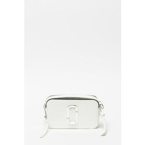 Geanta crossbody de piele Snapshot - Alb optic/Argintiu imagine