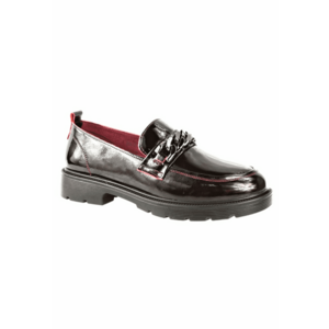 Pantofi casual - dama - X400008B bordo - piele lacuita - Visiniu imagine