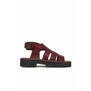 Sandale unisex D031 715 - Piele naturala - 37 EU - Visiniu imagine