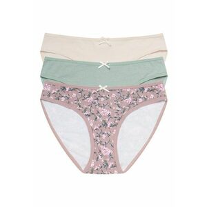 Set 3 perechi de chiloti Mi-Mi - Bumbac - pentru femei - Multicolor - 5903972018682 imagine