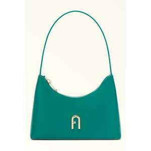 Geanta de piele cu bareta lunga de umar Diamante - Verde - 24 x 16 x 6 cm imagine