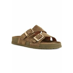 Papuci dama - casual - piele naturala - verde imagine