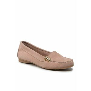 Mocasini dama - 300317075 - Roz - Piele naturala/Piele intoarsa - imagine