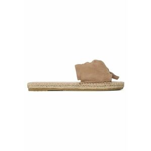 Espadrile dama SANDALS WITH KNOT W 1.9 - Piele naturala - Bej imagine