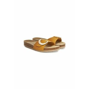 Slapi dama - 64314 - Piele naturala - Galben imagine