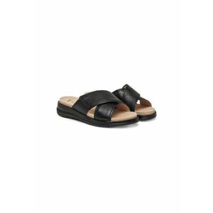 Slapi dama - 9-27207-44 - Piele naturala - Negru imagine