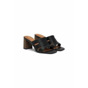 Slapi dama - 1-27226-42 - Piele ecologica - Negru imagine