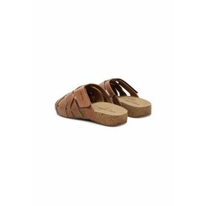 Slapi dama - 78574 - Piele naturala - Maro imagine