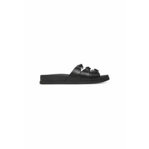 Slapi dama - 13950617 - Piele ecologica - Negru imagine