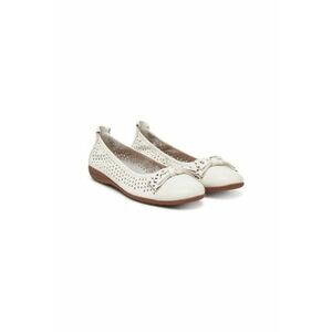 Balerini 74824 - Piele naturala - Alb - Alb imagine
