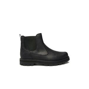 Botine cu glezna joasa pentru barbati TB0A6A4WW021 - Piele naturala - Negru - Negru imagine