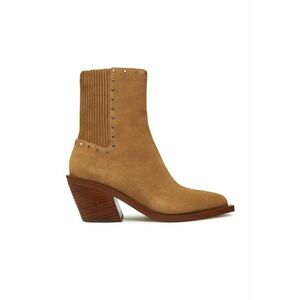 Botine dama CU188 - Piele naturala - Maro - Maro imagine