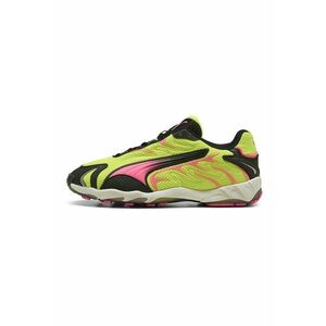 Pantofi sport Inhale cu garnituri sintetice - Negru/Roz/Verde lime imagine