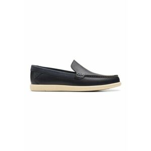 Pantofi boat de piele nabuc Bratton - Albastru ultramarin imagine