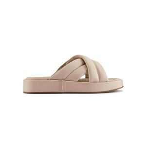 Papuci - casual - roz - piele naturala imagine