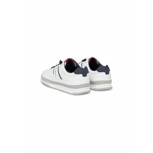 Pantofi sport barbati - 321-A3A01-5050 - Piele naturala - 42 EU - Alb/Negru - Alb/Negru imagine