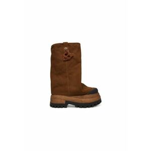 Botine dama DISTURB - Piele naturala - Maro - Maro imagine