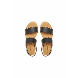 Sandale dama - 5-28760-44 090 - S Oliver - Piele naturala - Negru imagine