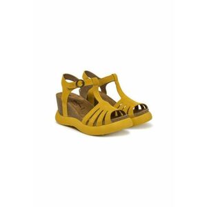 Sandale dama - GAIT959FLY - Piele naturala - Galben imagine