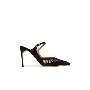 Sandale dama - BARDOT 90-2 - Piele naturala - Negru imagine