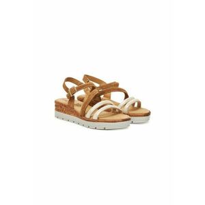 Sandale dama - 5-28702-44 410 - S Oliver - Piele naturala - Bej imagine