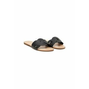 Slapi dama - 15340952 - Piele naturala - Negru imagine