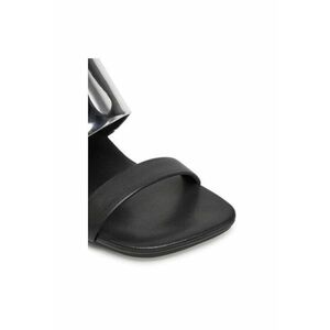 Slapi dama - 10005766132 - Piele naturala - Argintiu imagine