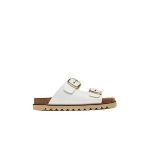 Slapi dama - 700680-03 - Piele naturala - Alb imagine
