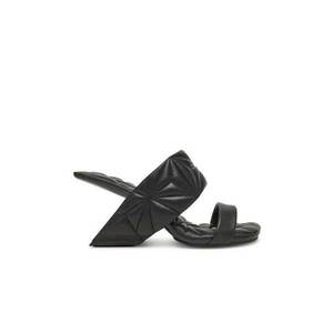 Slapi dama - 10005860188 - Piele naturala - Negru imagine
