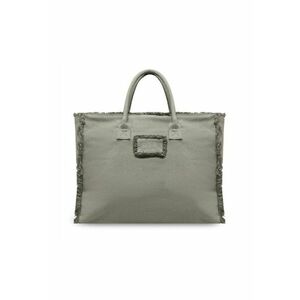 Geanta dama Carlina textil - Verde imagine