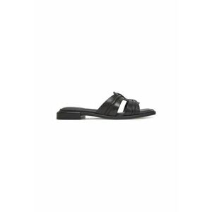 Slapi dama - 26181234 - Piele naturala - Negru imagine