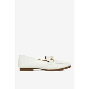 Mocasini Material Sintetic - Culoare Alb - Alb imagine