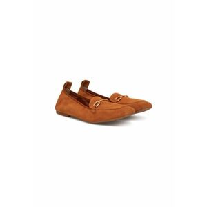 Mocasini dama BAIRON_KS - Piele naturala - Portocaliu - Portocaliu imagine