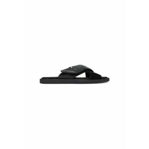 Slapi barbati 321-ART80-1014 - Piele naturala - 40 EU - Negru imagine