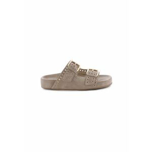 Papuci dama 304878923 - Piele naturala - Bej - Bej imagine