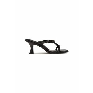 Papuci flip-flop dama K1533958 - Piele ecologica - Negru - Negru imagine