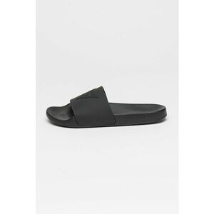 Papuci cu logo in relief - Negru imagine