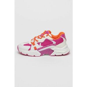 Pantofi sport cu aspect contrastant - Roz fandango/Portocaliu mandarina/Alb murdar imagine