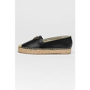 Pantofi loafer din piele ecologica cu logo - Negru imagine