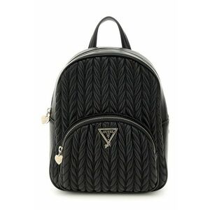 Rucsac de piele ecologica cu design matlasat - Negru imagine