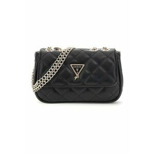 Geanta crossbody mini de piele ecologica cu bareta din lant - Negru stins imagine