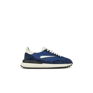 Pantofi sport barbati - M421-AT-NY - D A T E - Piele naturala - Bleumarin imagine