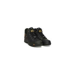 Bocanci de drumetie barbati P722603 - Piele naturala - Negru - Negru imagine