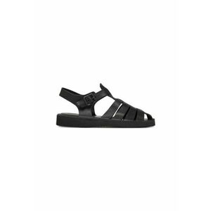 Sandale unisex D038 - Piele naturala - Negru - Negru imagine