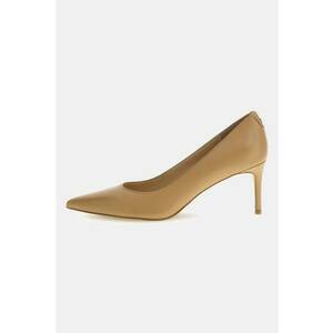 Pantofi de piele cu varf ascutit - Maro nisip imagine