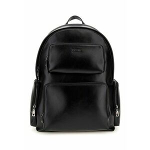 Rucsac din piele ecologica cu logo - Negru imagine